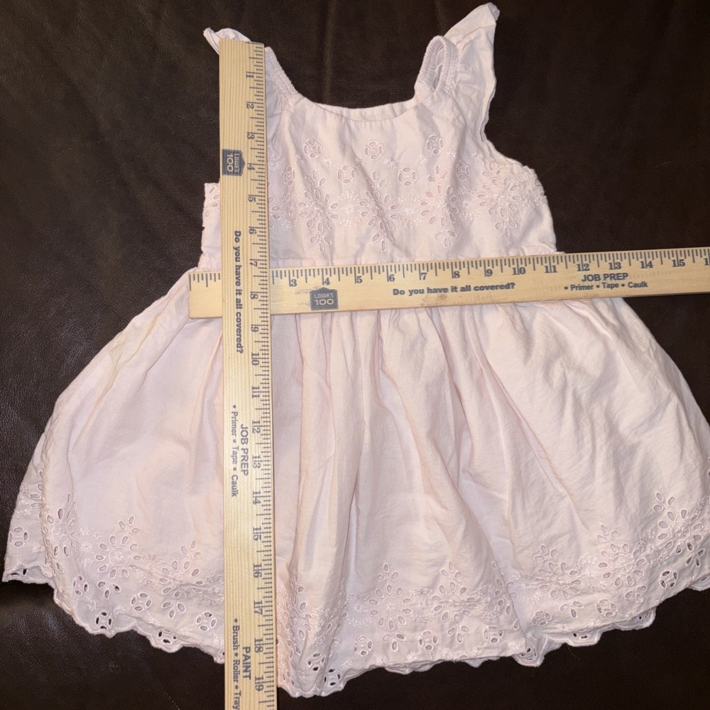 Baby GAP Girls Size 3 Yrs  Pale Pink dress with scalloped lace bottom - Picture 6 of 6